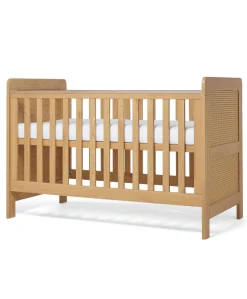 Esna Cotbed & Luxury Hybrid Twin Cotbed Mattress - Rattan