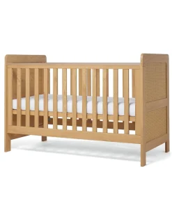 Esna Cotbed & Luxury Hybrid Twin Cotbed Mattress - Rattan