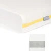 Essential Airflow Fibre Cotbed Mattress & Fitted Sheets (2 Pack) - White