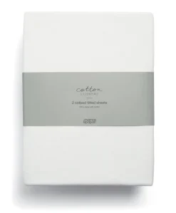 Essential Airflow Pocket Spring Cotbed Mattress & Fitted Sheets (2 Pack) - White