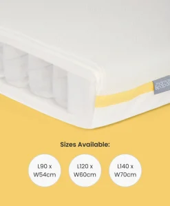 Essential Pocket Spring Petite Cot Mattress