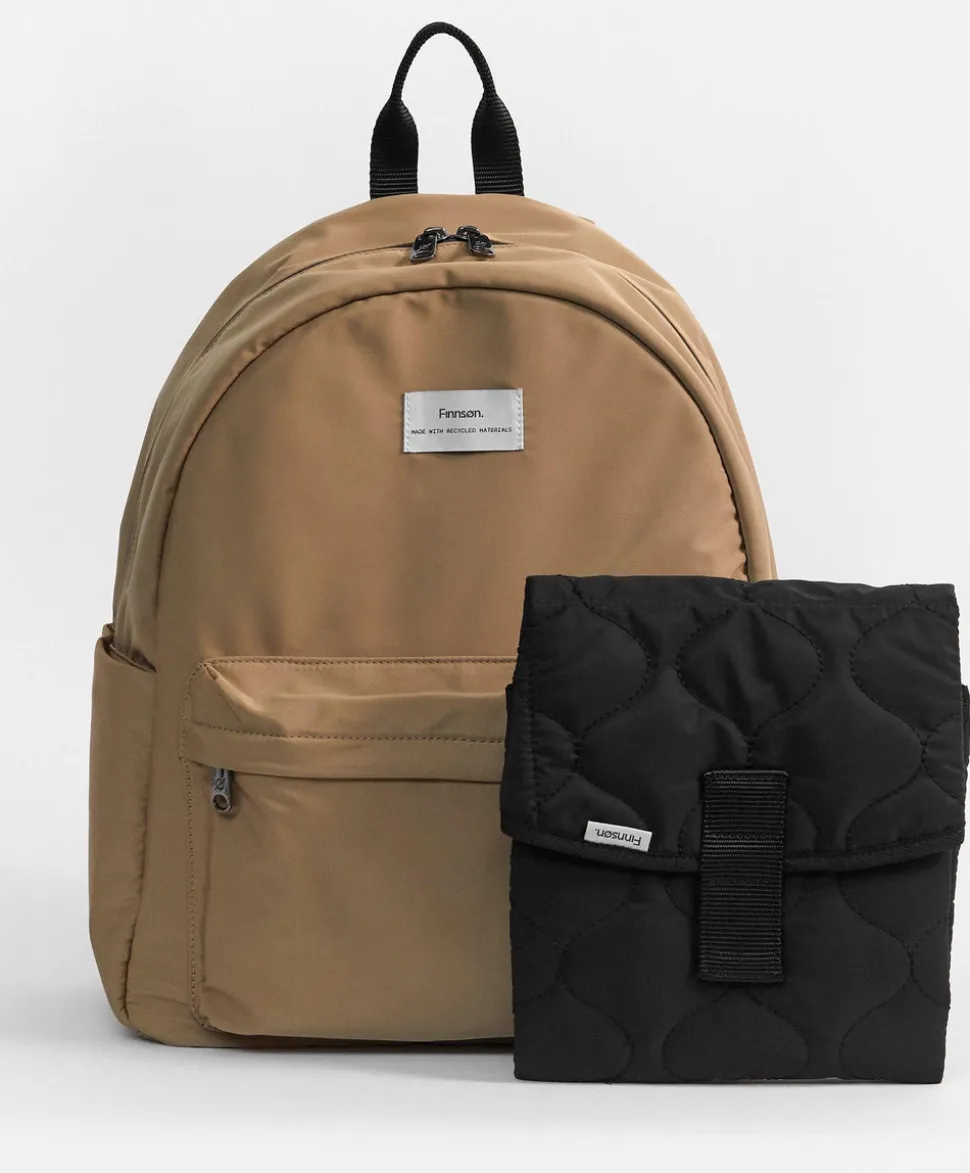 Finnsøn Ana Eco Changing Bag with Changing Mat - Camel