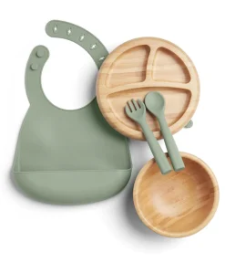 First Mealtime Bamboo Set - Kiwi