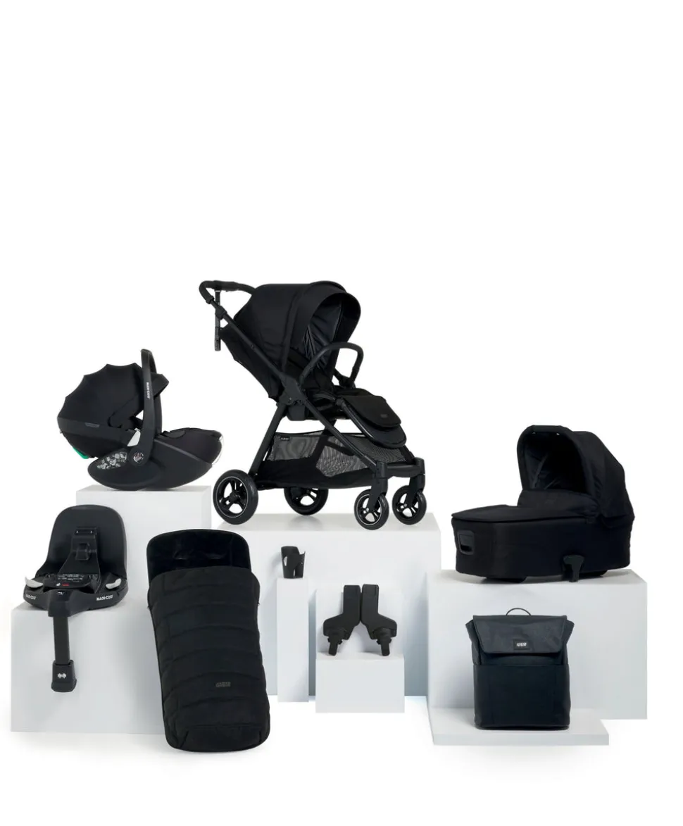 Flip XT³ Pushchair Bundle with Maxi-Cosi Pebble 360 Pro² Car Seat (8 Pieces) - Ink