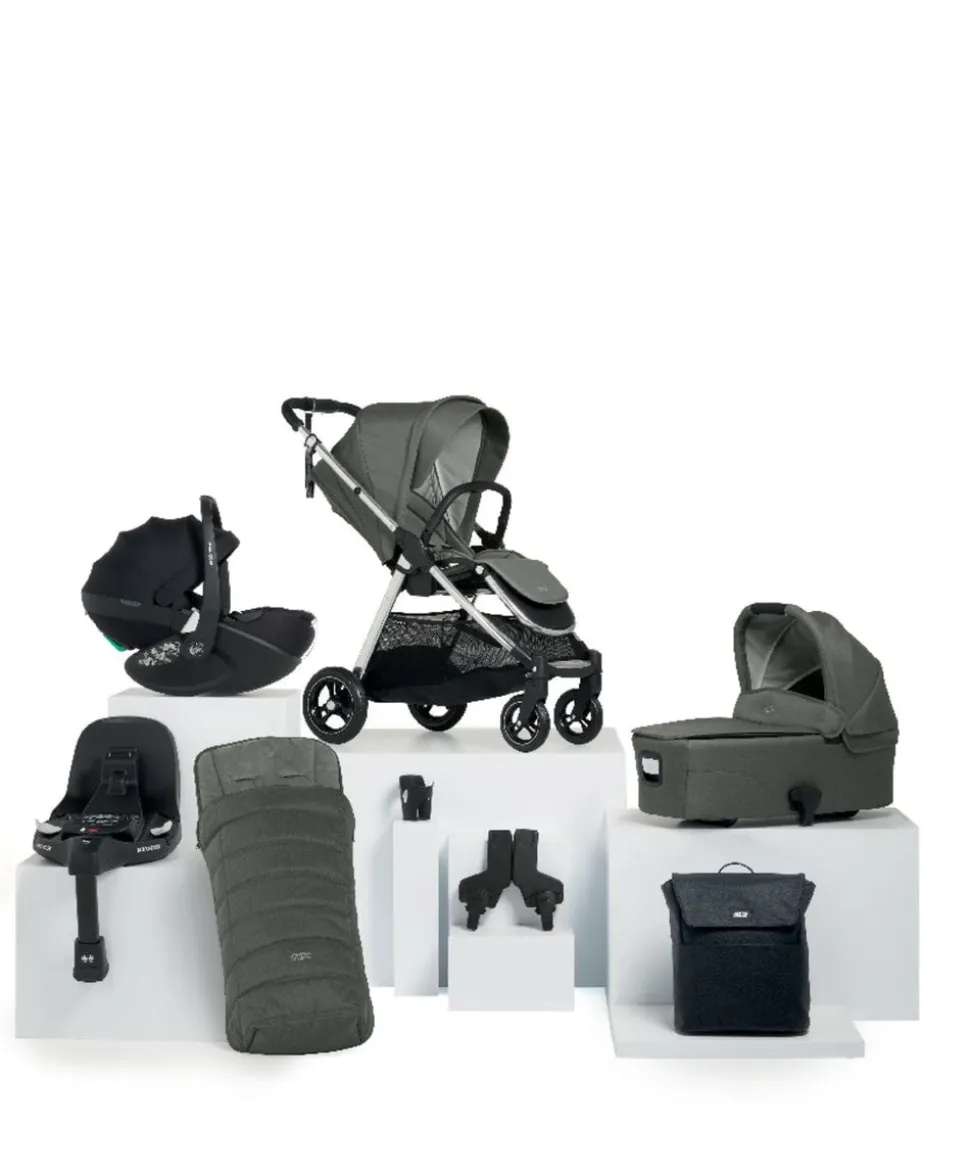 Flip XT³ Pushchair Bundle with Maxi-Cosi Pebble 360 Pro² Car Seat (8 Pieces) - Harbour Grey