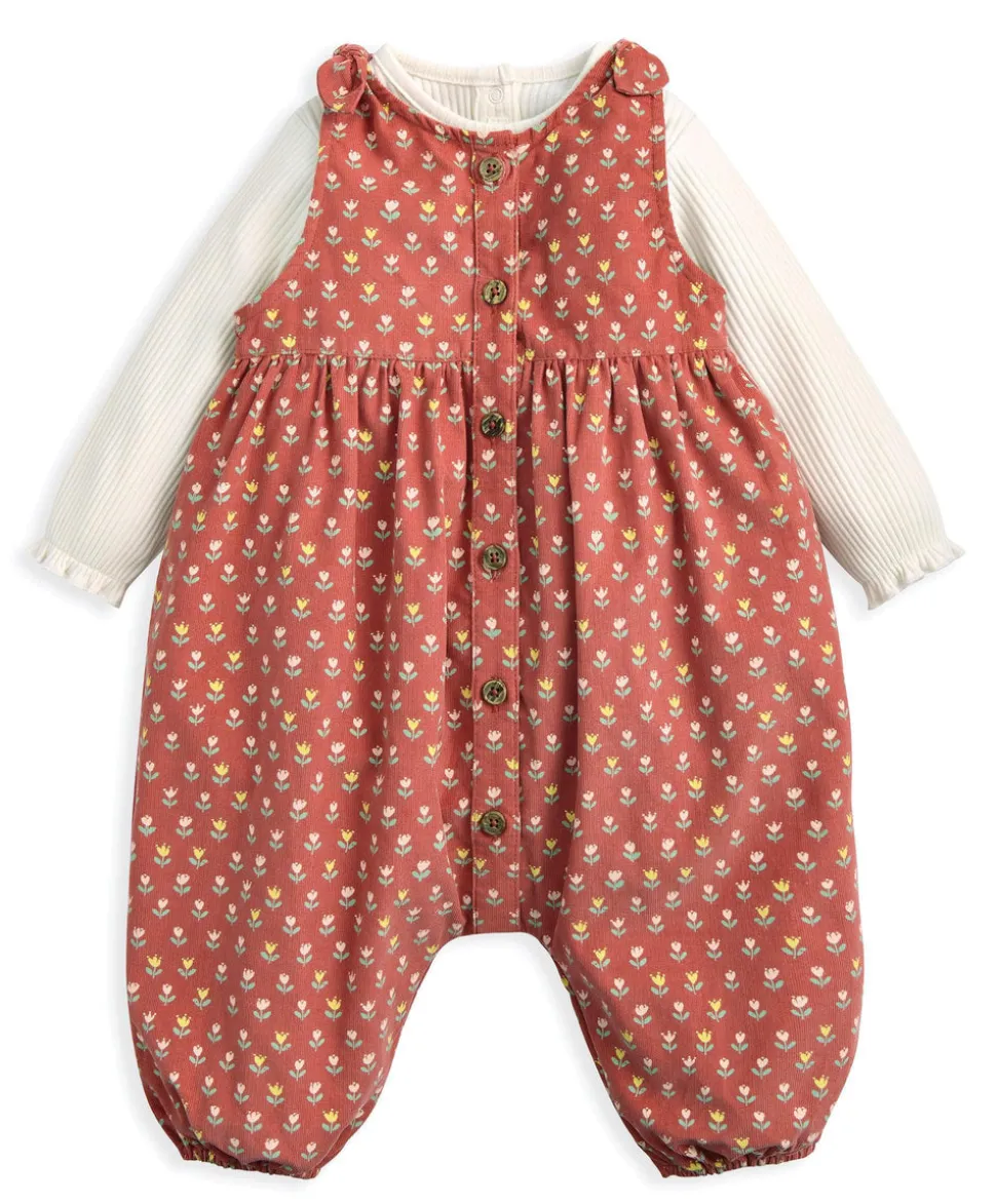 Floral Romper & Bodysuit Set (2 Pieces)