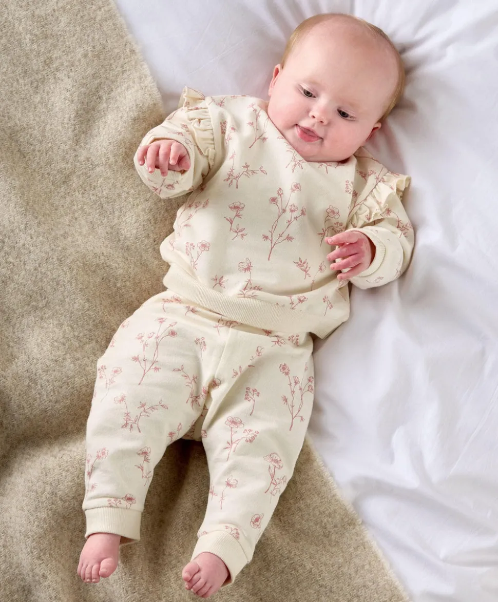 Floral Sweatshirt & Leggings Set