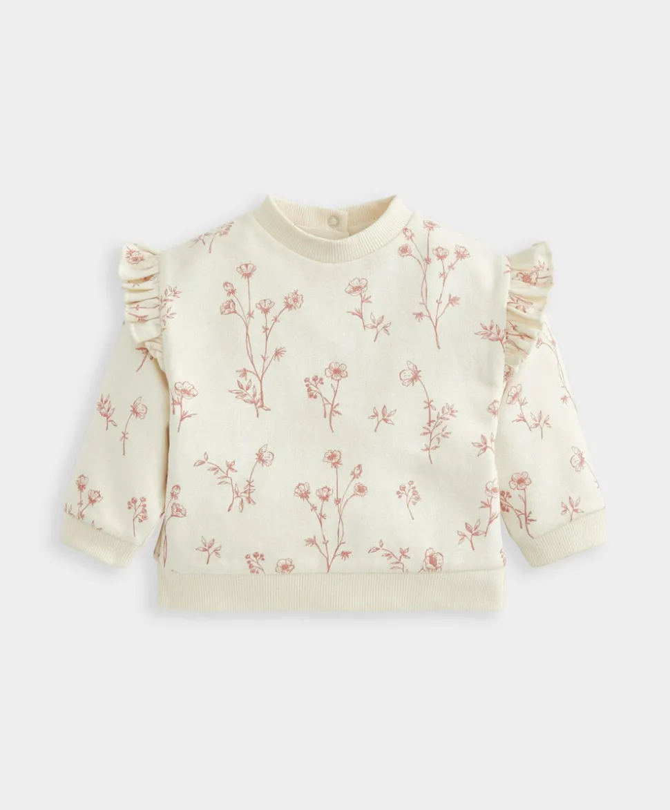 Floral Sweatshirt & Leggings Set