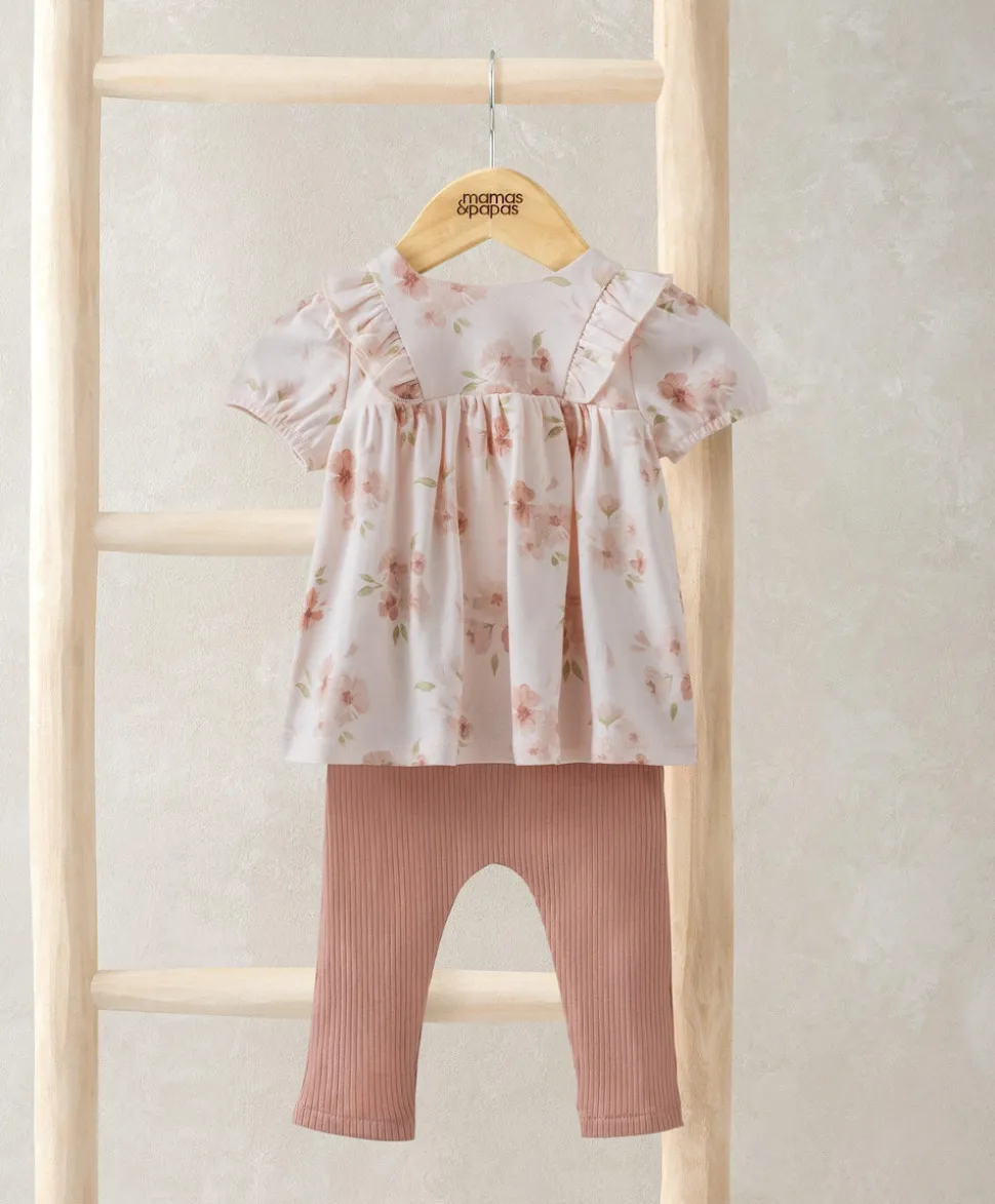 Floral T-Shirt & Leggings Set
