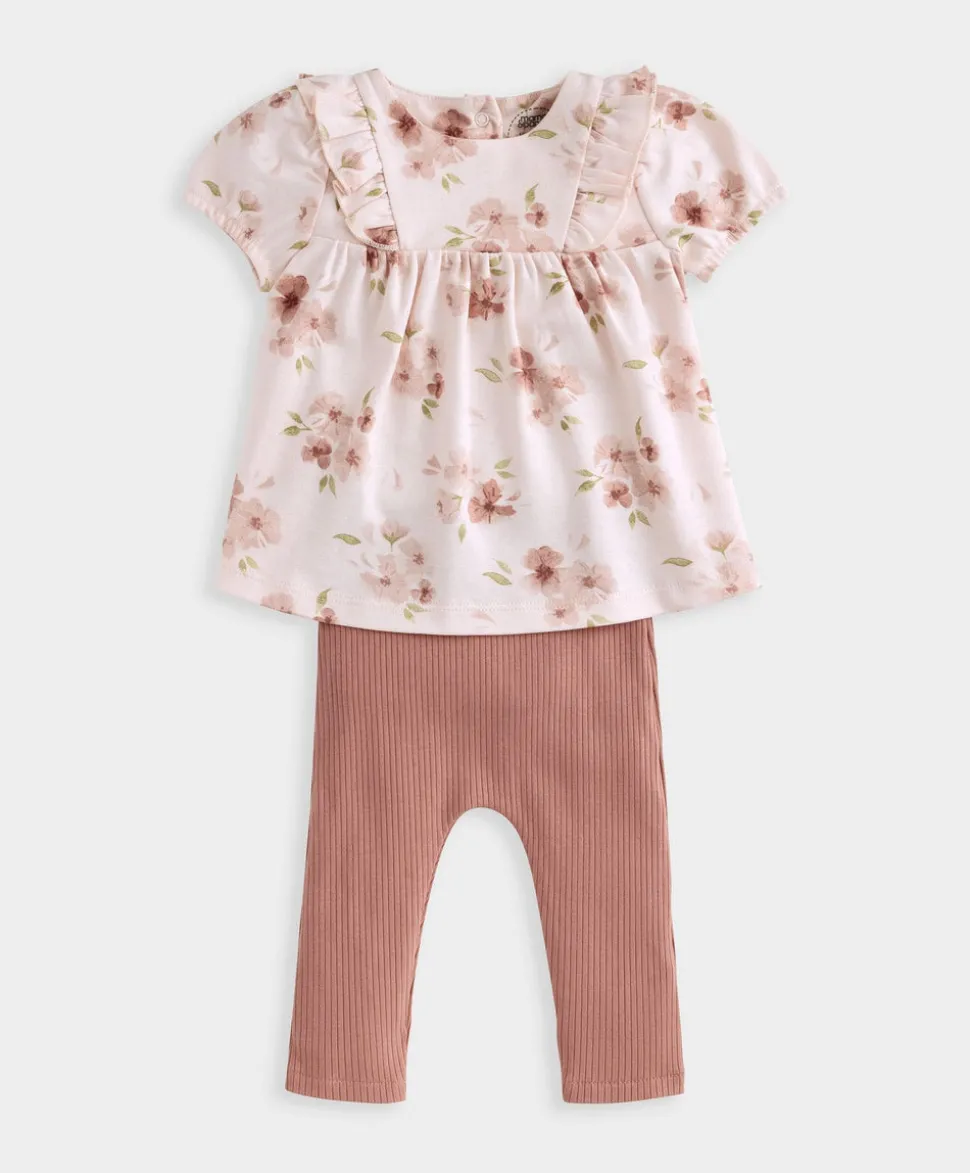 Floral T-Shirt & Leggings Set