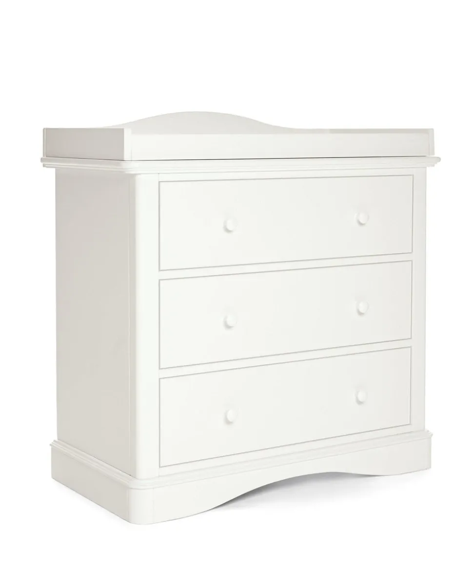 Flyn 3 Piece Cotbed Range with Dresser Changer & Wardrobe - White