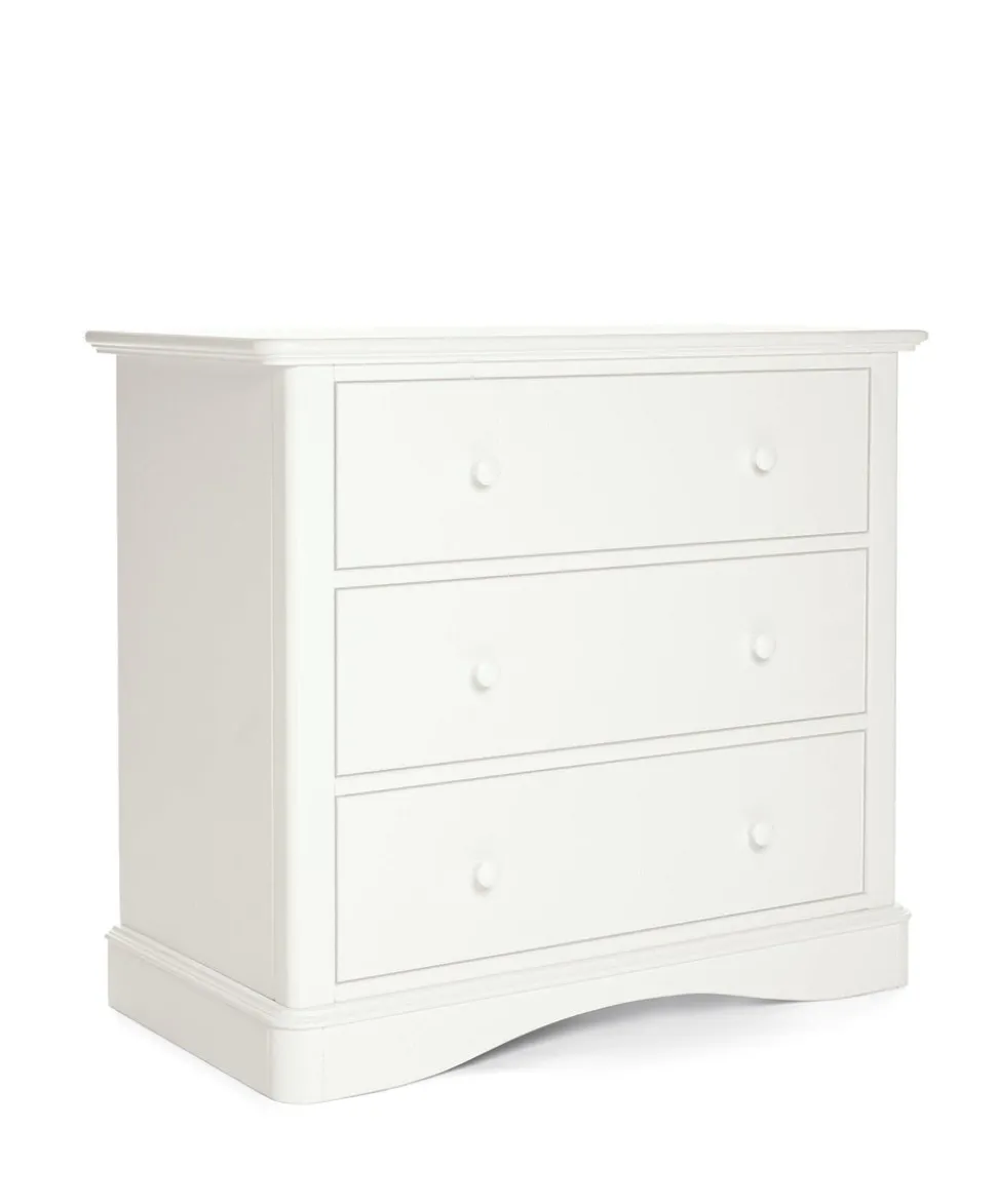 Flyn 3 Piece Cotbed Range with Dresser Changer & Wardrobe - White