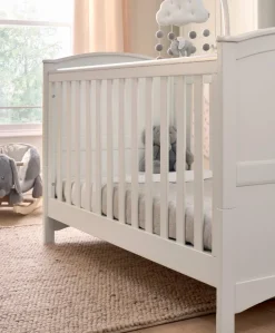 Flyn 2 Piece Cotbed Set with Dresser Changer - White