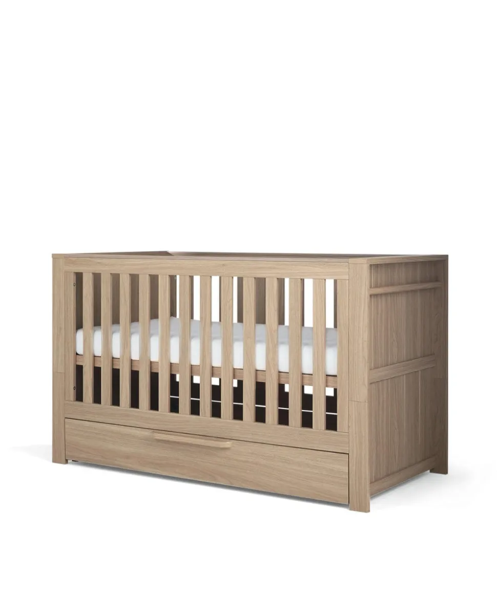 Franklin 3 Piece Cotbed Range with Dresser Changer & Double Wardrobe - Oak