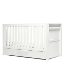 Franklin 3 Piece Cotbed Range with Dresser Changer & Double Wardrobe - White Wash