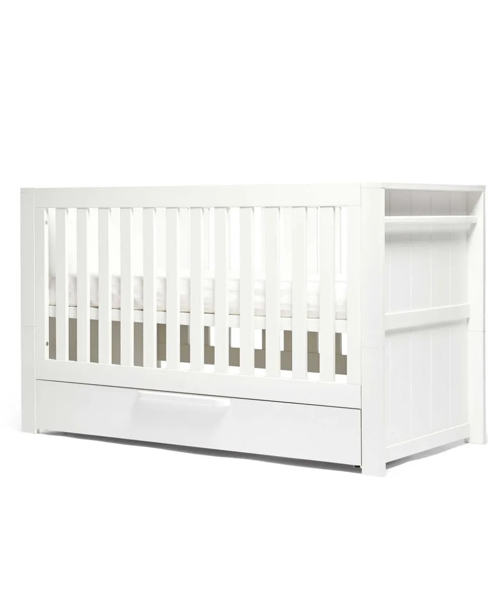 Franklin 2 Piece Cotbed Set with Dresser Changer - White Wash