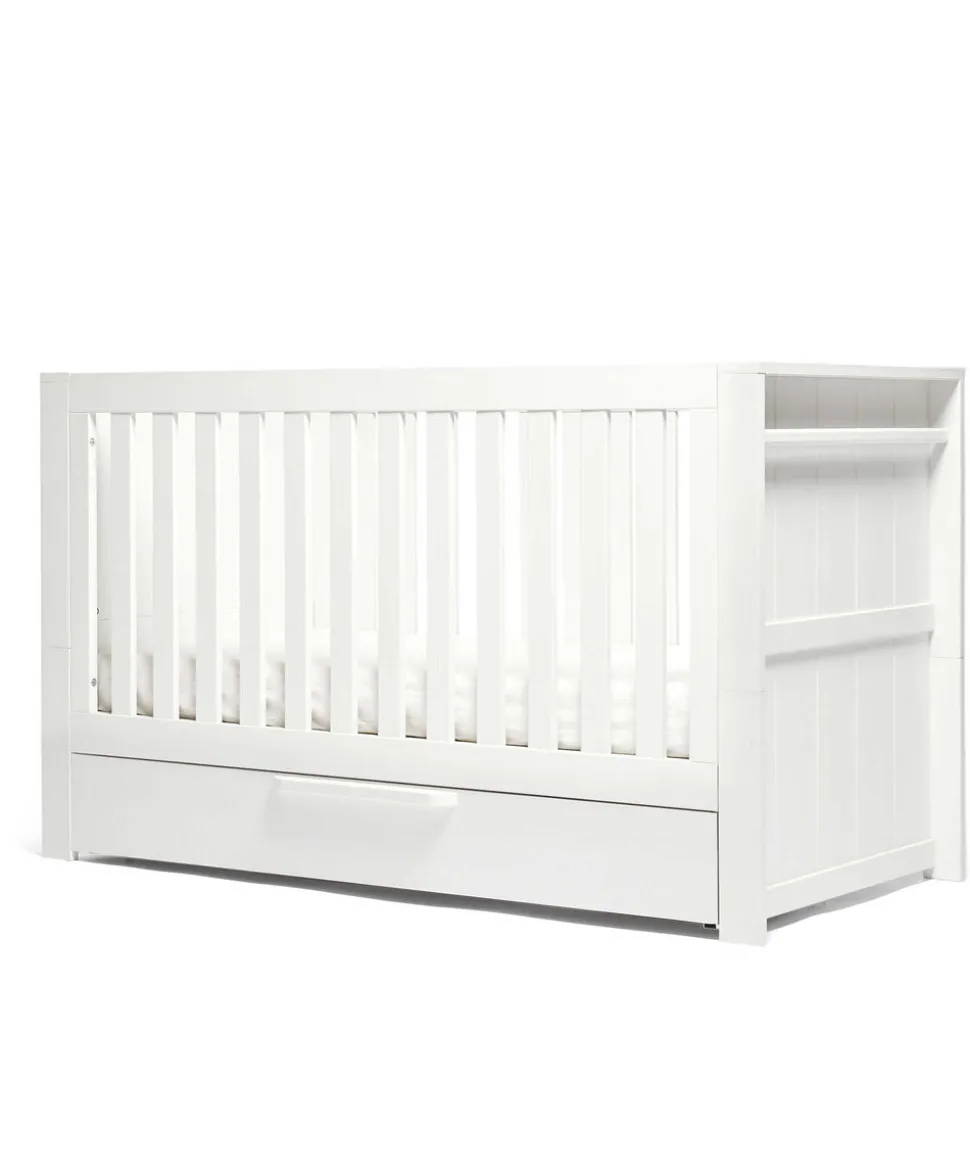 Franklin 2 Piece Cotbed Set with Dresser Changer - White Wash