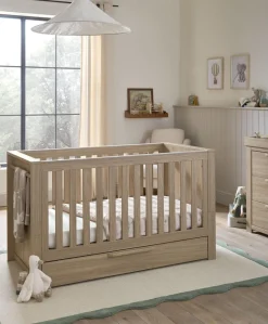 Franklin Cotbed & Essential Airflow Pocket Spring Mattress Bundle - Oak