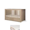 Franklin Cotbed & Luxury Hybrid Twin Mattress Bundle - Oak