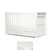 Franklin Cotbed & Premium Pocket Spring Mattress Bundle - White Wash