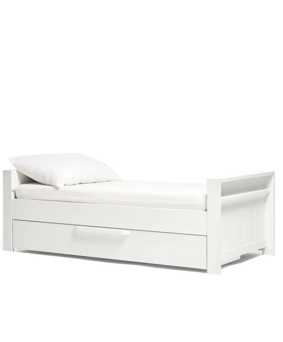 Franklin Nursery Bundle with Lua Bedside Crib (6 Piece) – White Wash