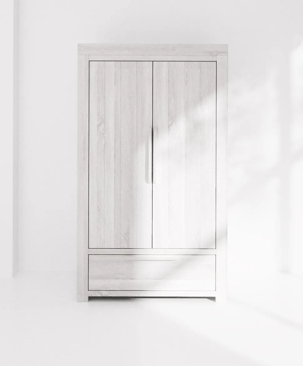 Franklin Nursery Wardrobe - White Wash