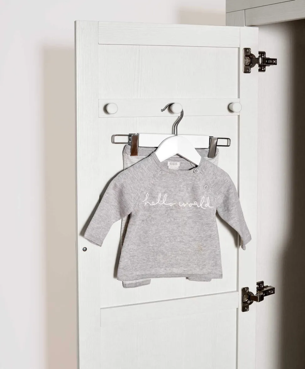Franklin Nursery Wardrobe - White Wash