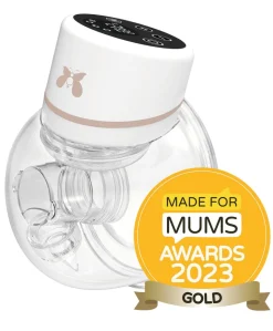 Fraupow Wearable Breast Pump Complete Bundle with Storage Bags & Nursing Pads