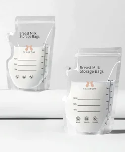 Fraupow Wearable Breast Pump Complete Bundle with Storage Bags & Nursing Pads