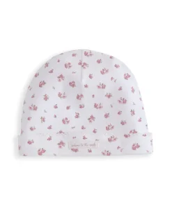 Frill Cuff Bodysuit, Leggings & Hat Set (3 Pieces) - Ditsy Rose Print