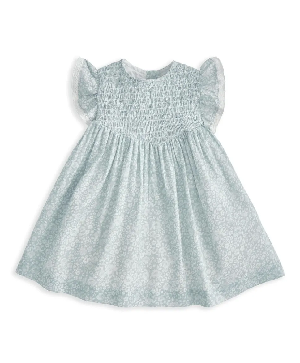 Frill Sleeve Dress - Floral Print