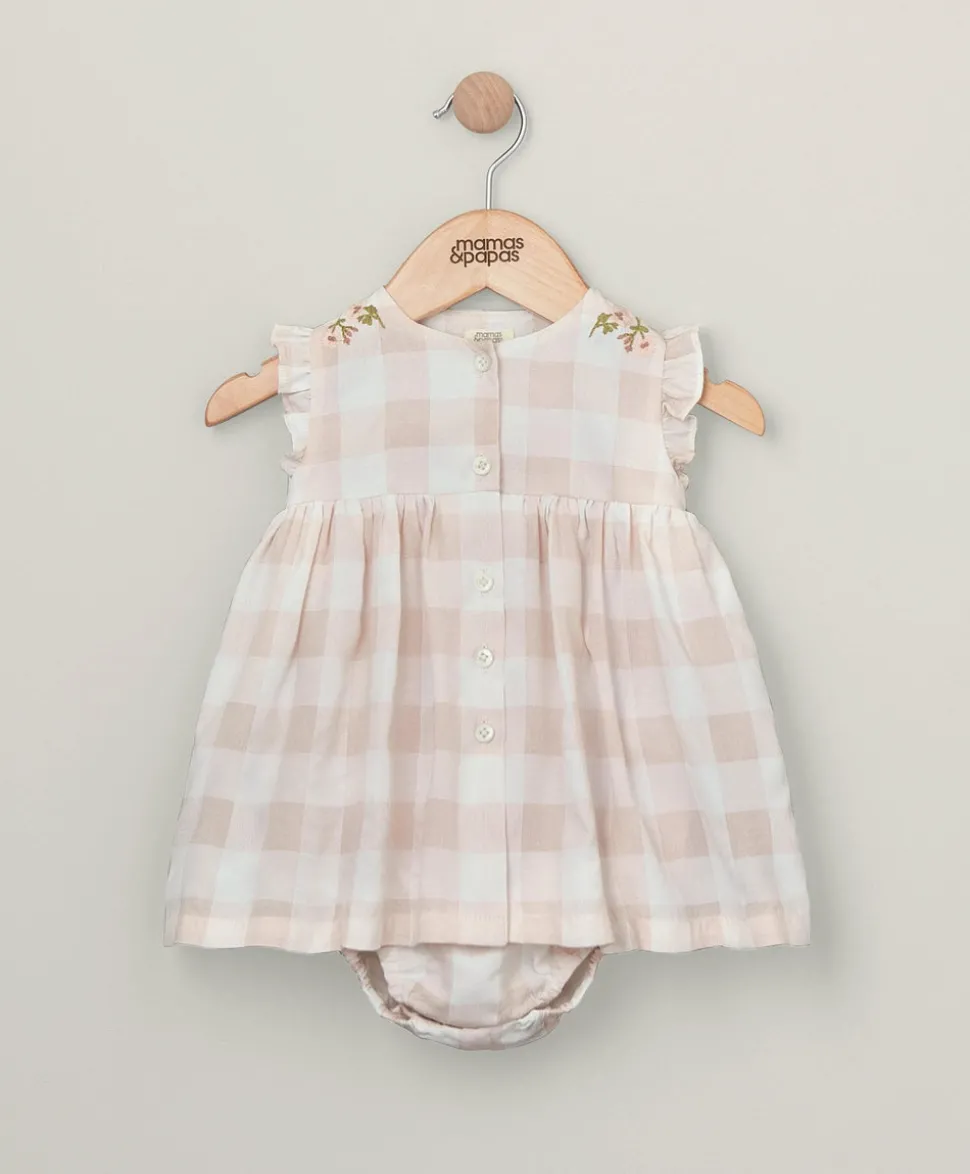 Gingham Sun Dress - Pink