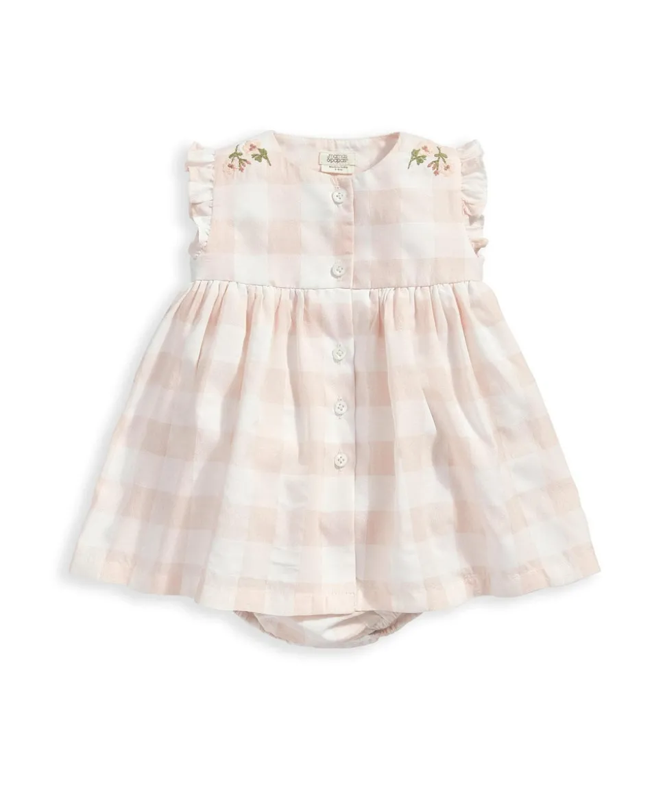 Gingham Sun Dress - Pink
