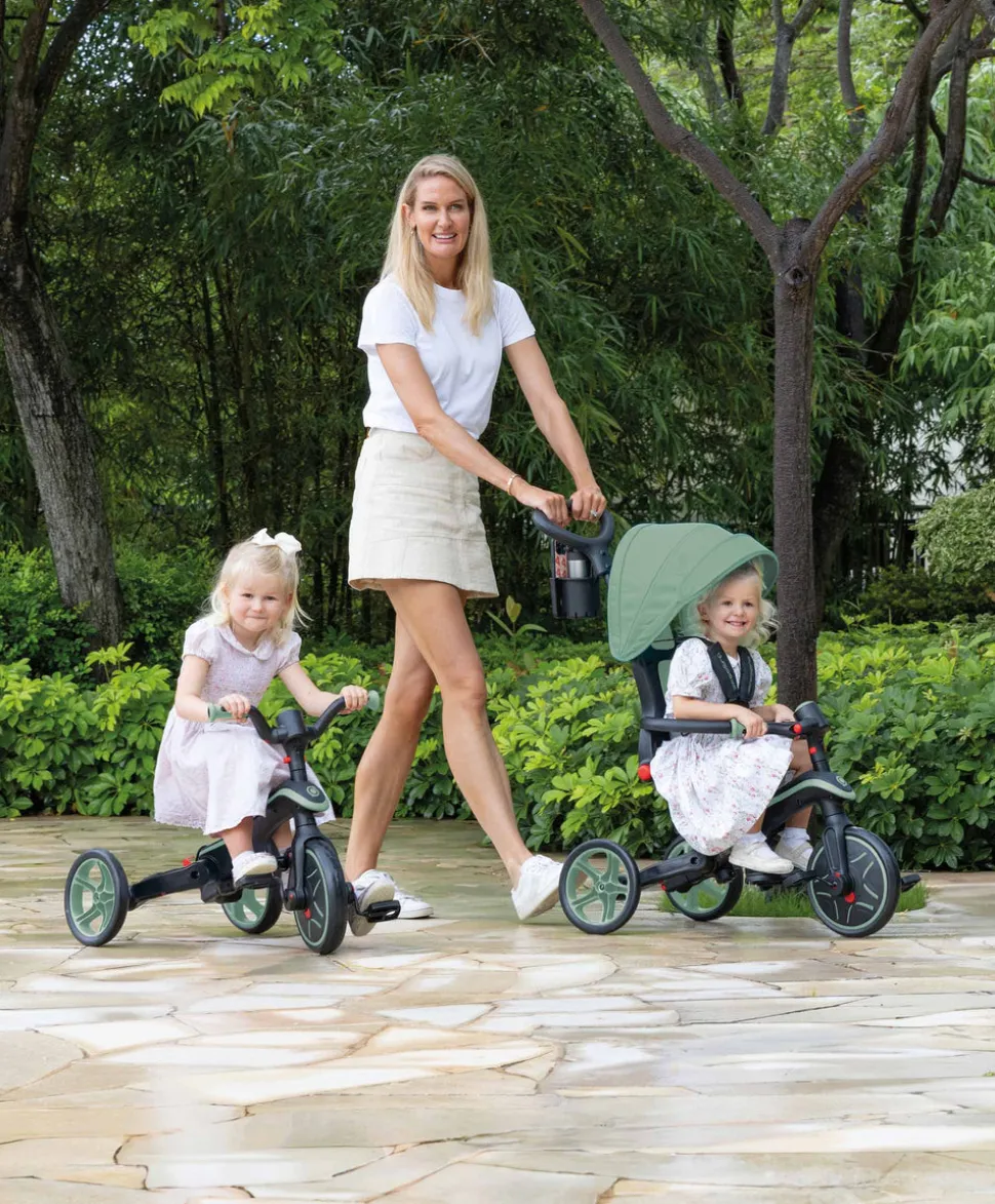 Globber Explorer Foldable 4-in-1 Trike - Olive