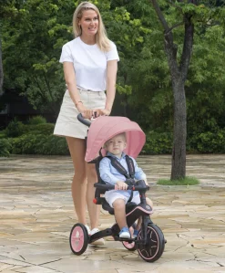 Globber Explorer Foldable 4-in-1 Trike - Pastel Pink