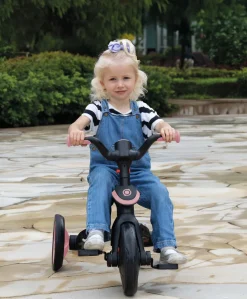 Globber Explorer Foldable 4-in-1 Trike - Pastel Pink