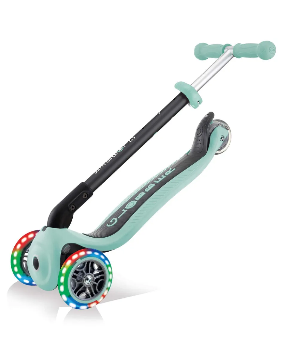 Globber Go Up Foldable Lights Scooter - Mint