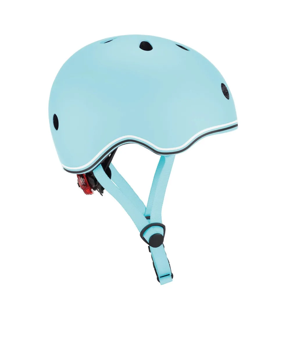 Globber GO-UP Lights Helmet - Pastel Blue