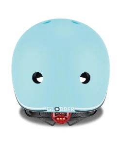 Globber GO-UP Lights Helmet - Pastel Blue