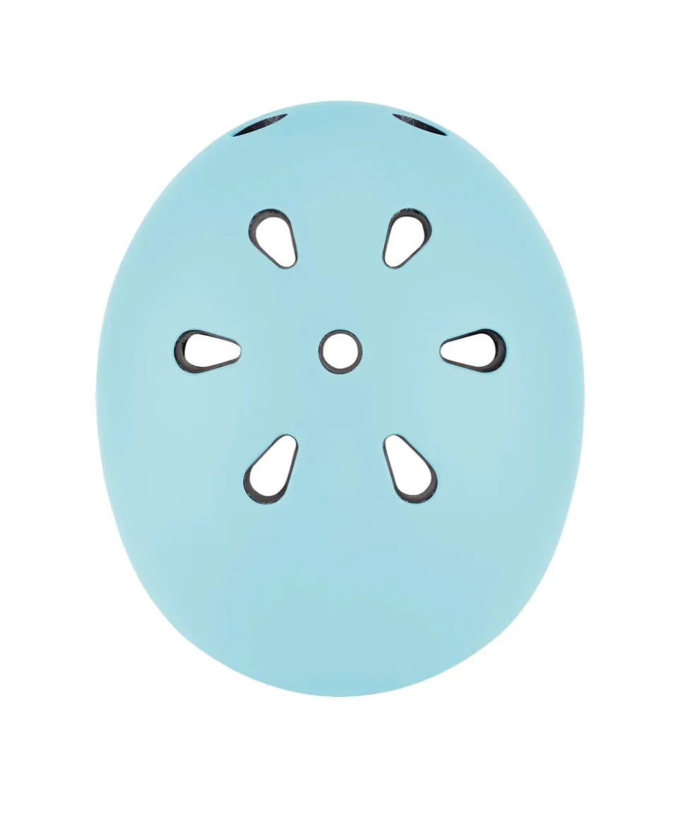 Globber GO-UP Lights Helmet - Pastel Blue