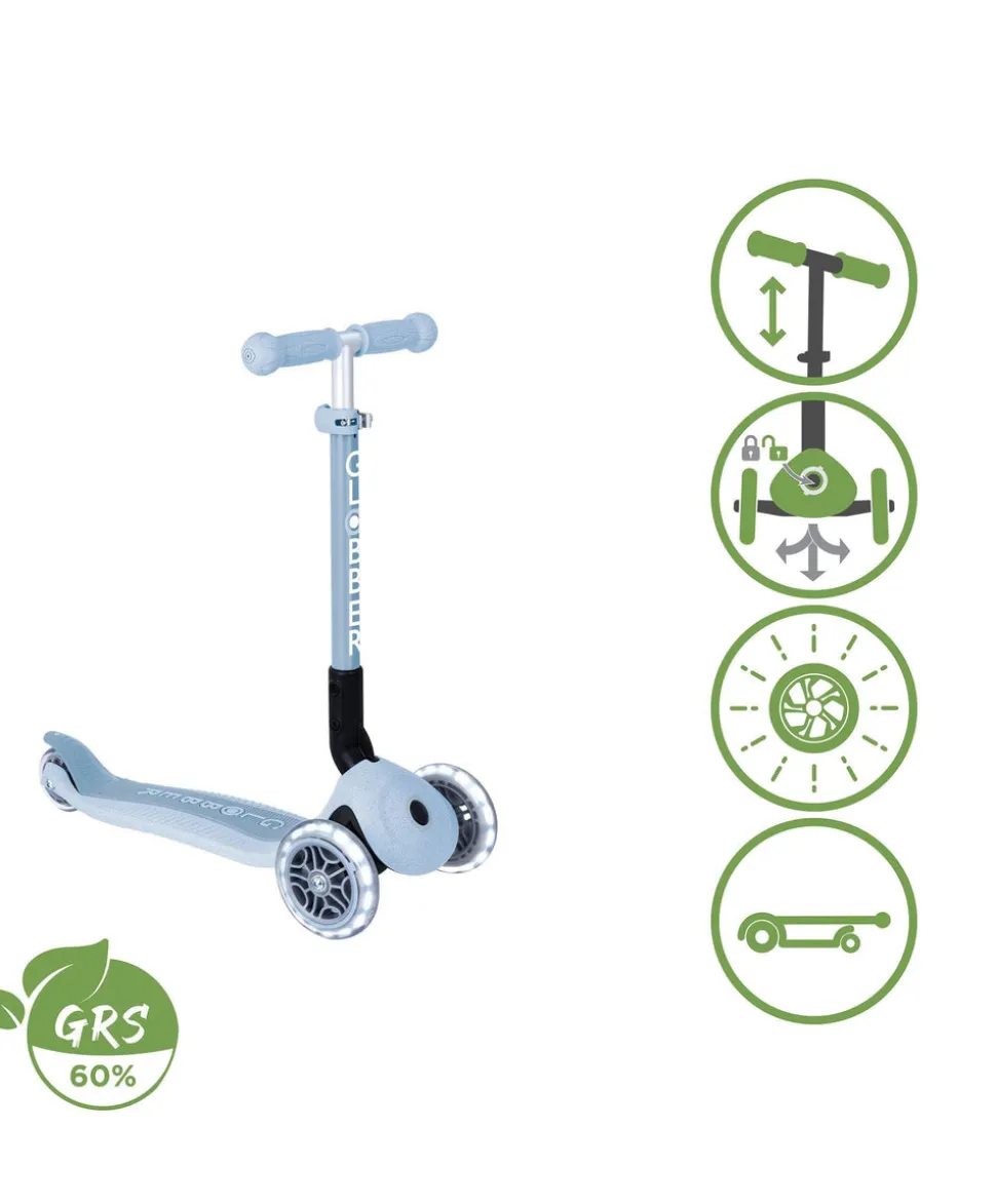 Globber Junior Foldable Lights Eco - Blueberry