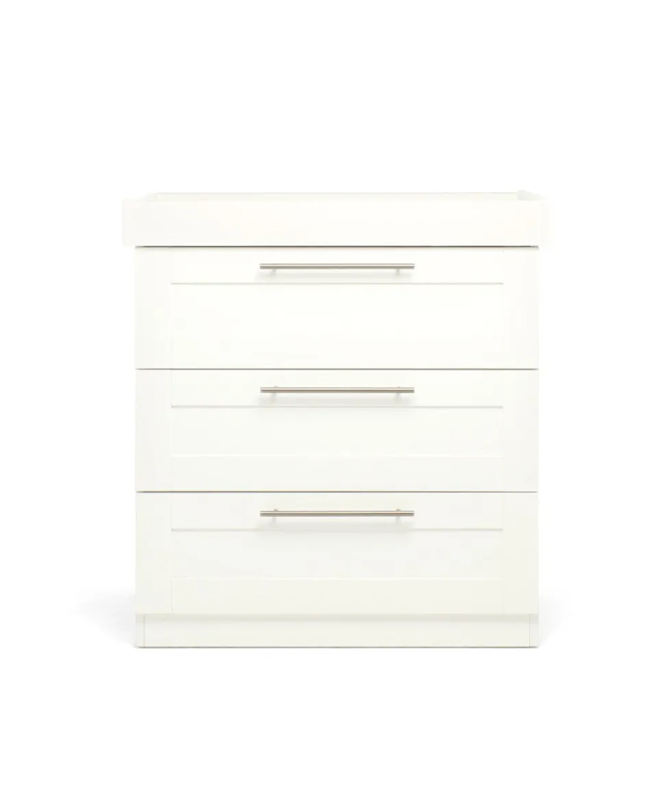Hampden 3 Piece Cotbed Range with Dresser Changer & Wardrobe - White