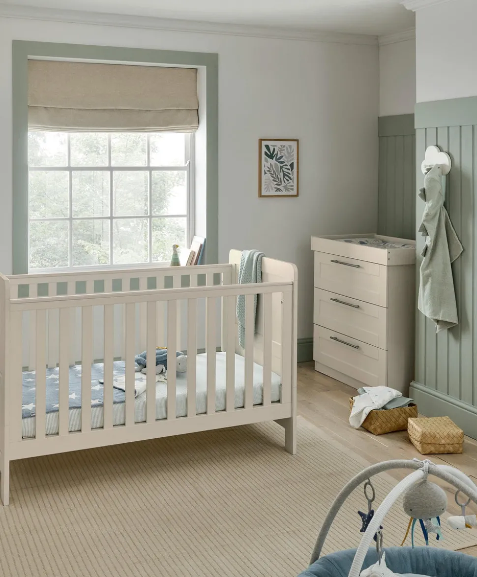 Hampden 2 Piece Cotbed Set with Dresser Changer - Cashmere
