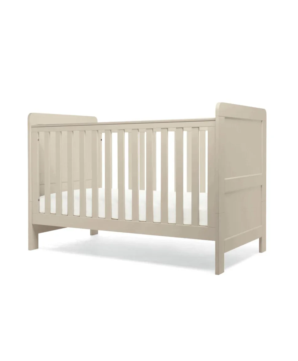 Hampden 2 Piece Cotbed Set with Dresser Changer - Pebble Grey