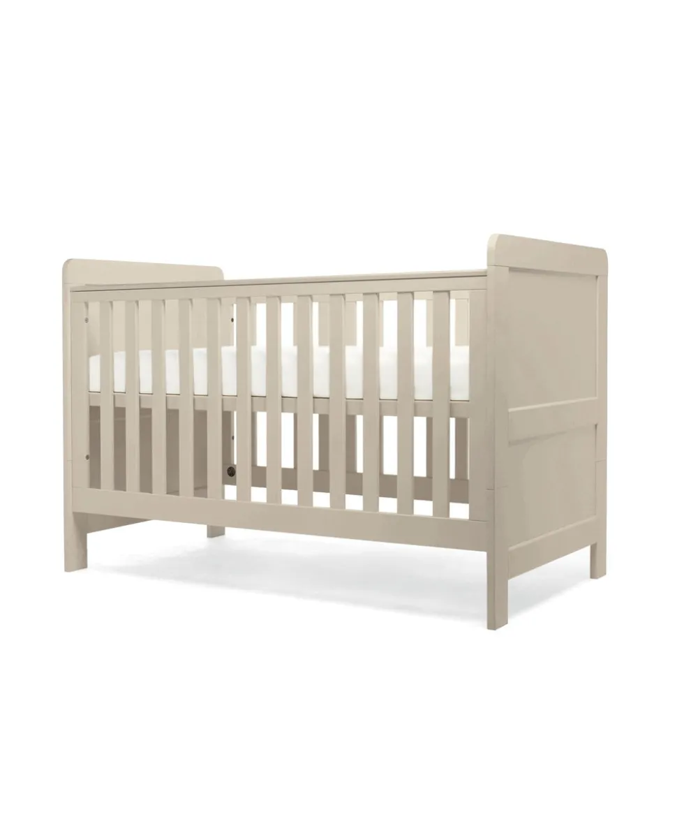 Hampden 2 Piece Cotbed Set with Dresser Changer - Pebble Grey