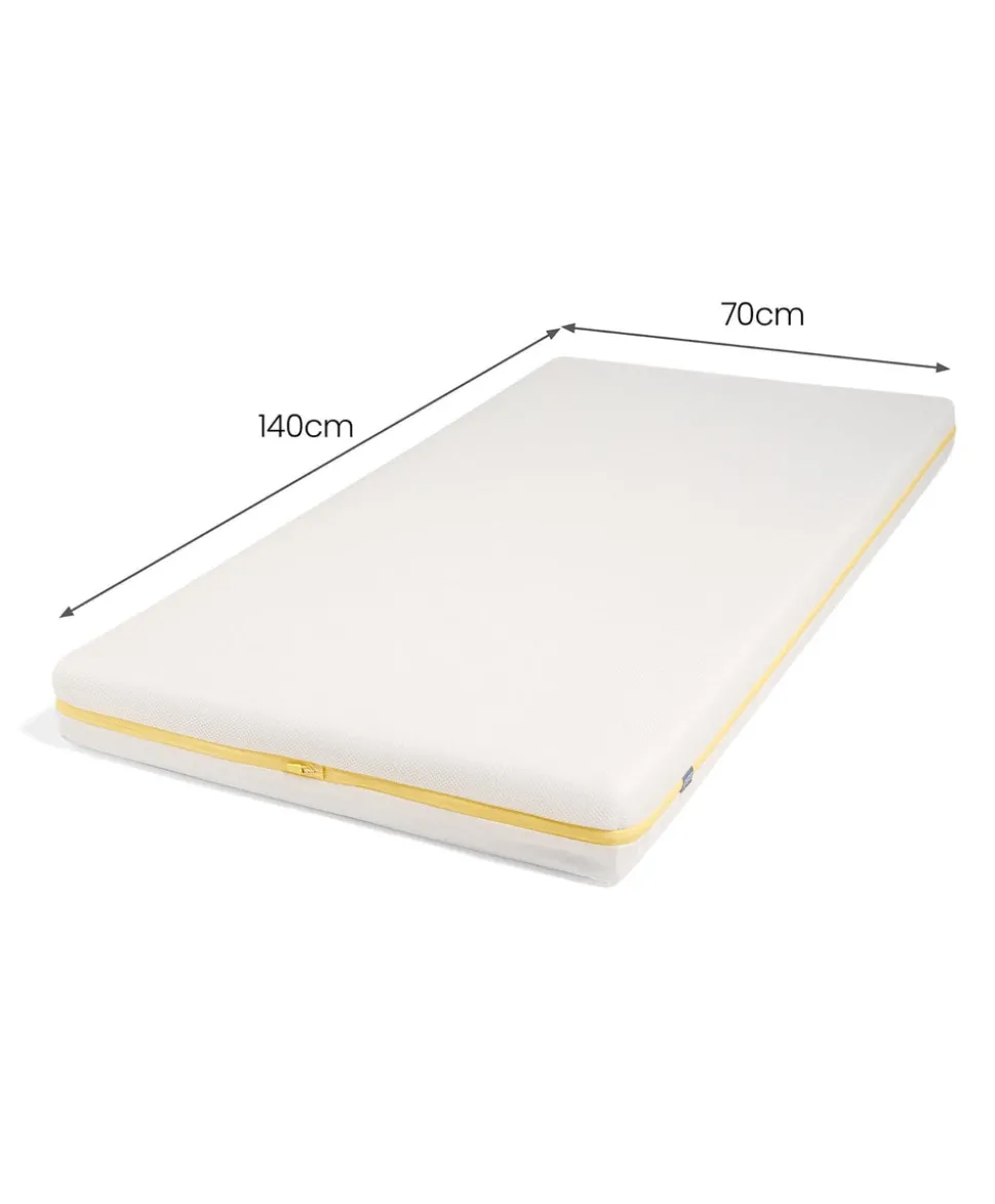 Hampden Cotbed & Essential Airflow Pocket Spring Cotbed Mattress Bundle - Cashmere
