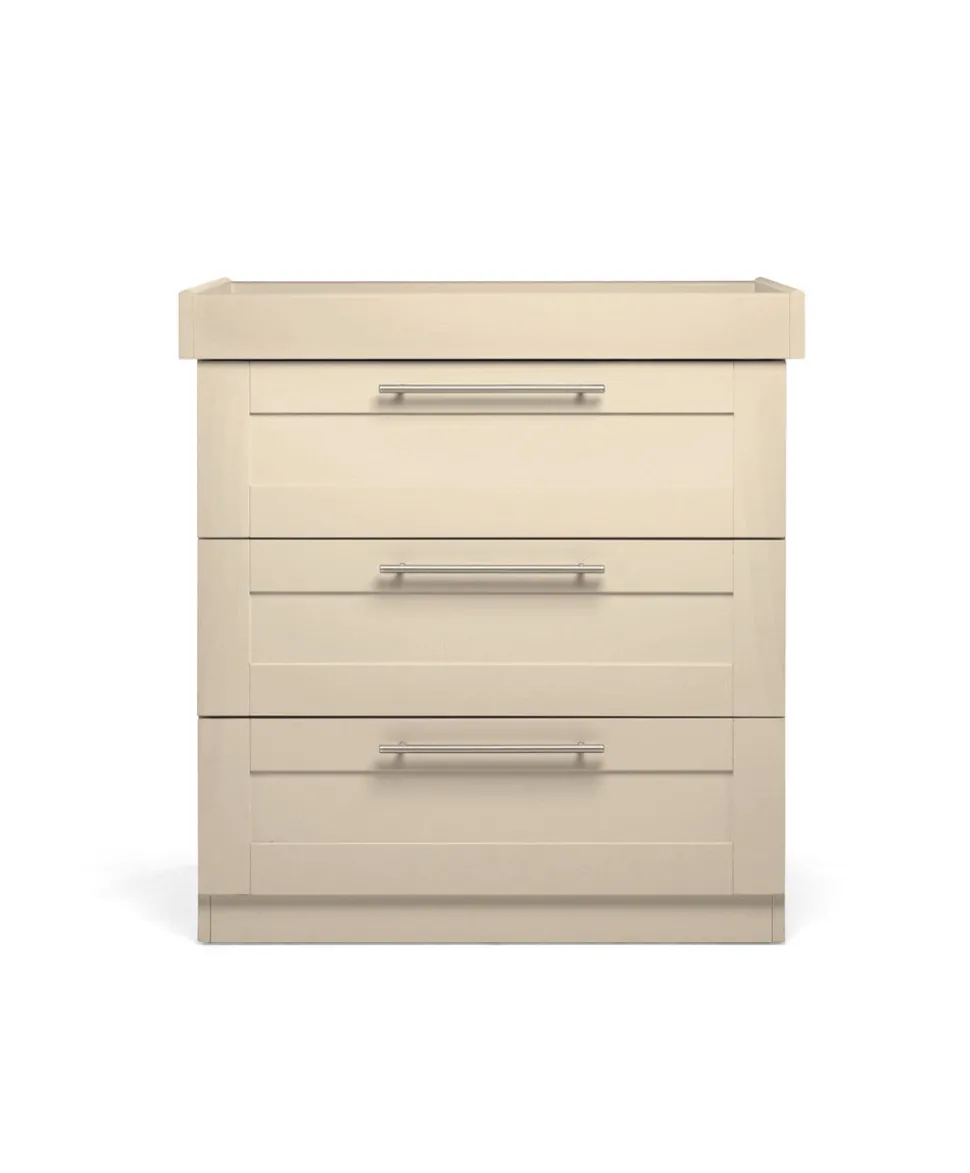 Hampden Nursery Bundle with Lua Bedside Crib (6 Piece) – Cashmere