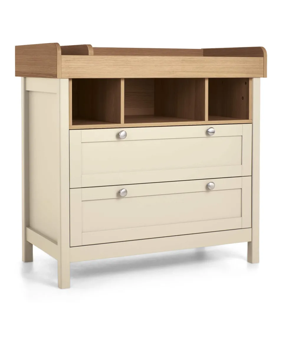 Harwell 3 Piece Cotbed Range with Dresser Changer & Wardrobe - Cashmere