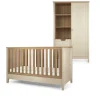 Harwell 2 Piece Cotbed Set with Wardrobe - Cashmere