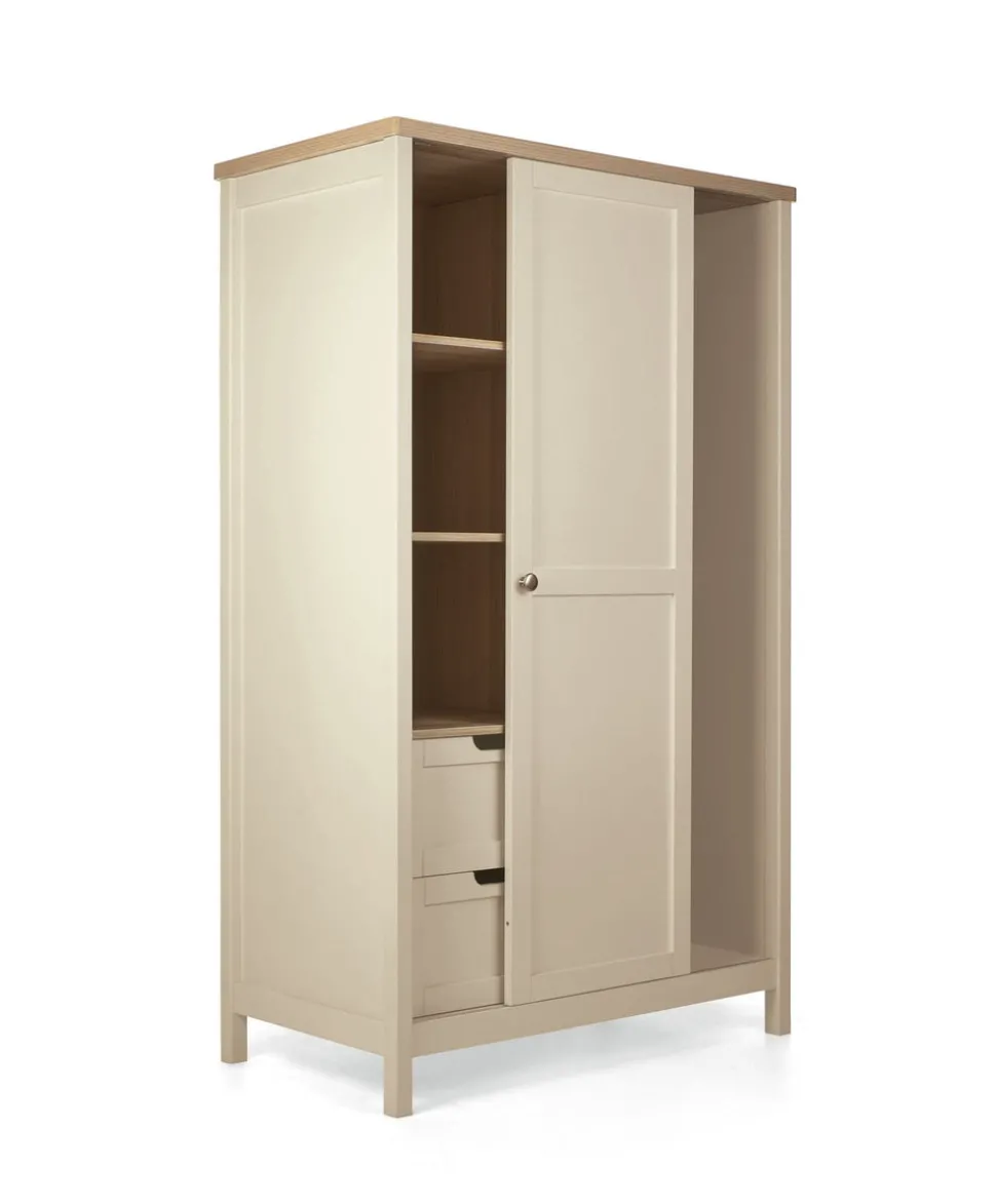 Harwell 2 Piece Cotbed Set with Wardrobe - Cashmere